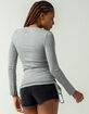 4TH & RECKLESS Matilda Womens Gray Top image number 3