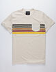 BLUE CROWN Old School Stripe Mens Pocket Tee image number 1