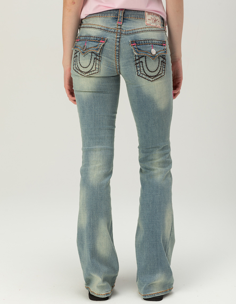 TRUE RELIGION Becca Mid Rise Super T Flap Womens Bootcut Jeans image number 1