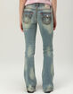 TRUE RELIGION Becca Mid Rise Super T Flap Womens Bootcut Jeans image number 2