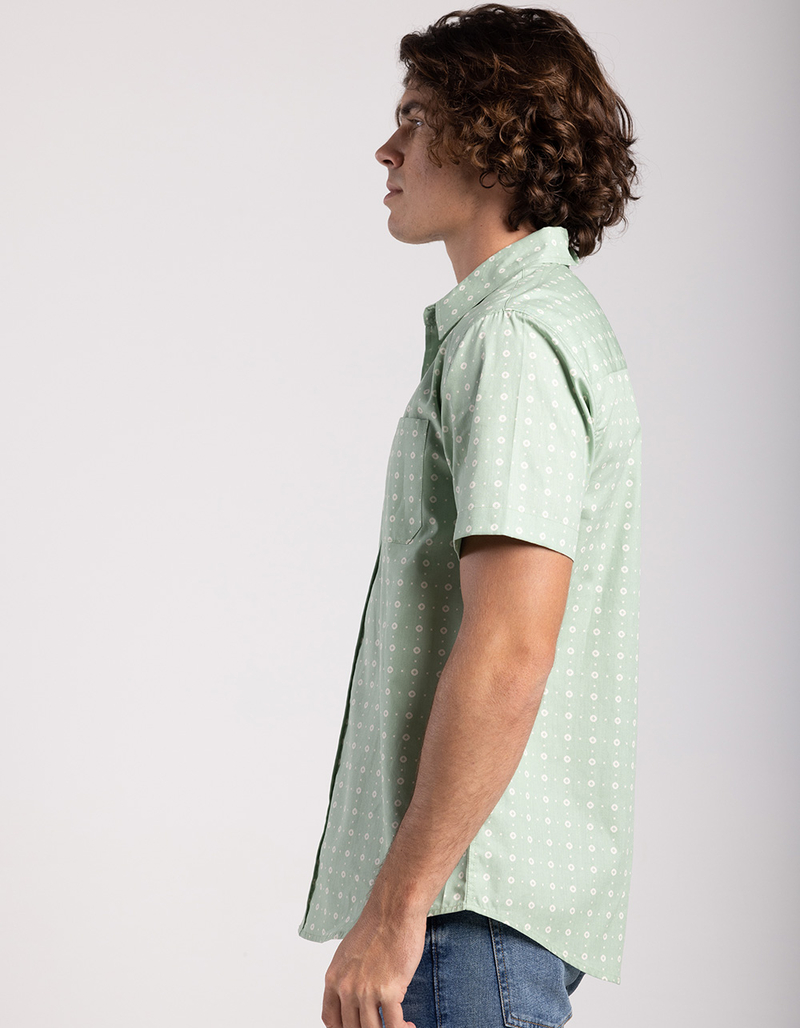 RSQ Mens Ditsy Geo Button Up Shirt image number 3