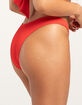 DAMSEL Texture High Leg Bikini Bottoms image number 3