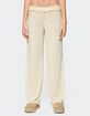 EDIKTED Posy Ruffle Pointelle Pants image number 1