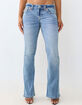 TRUE RELIGION Joey Low Rise Super T Flap Womens Flare Jeans image number 5