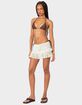 EDIKTED Ruffled Crochet Mini Skirt image number 3