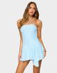 EDIKTED Elaia Asymmetric Strapless Lace Mini Dress image number 1