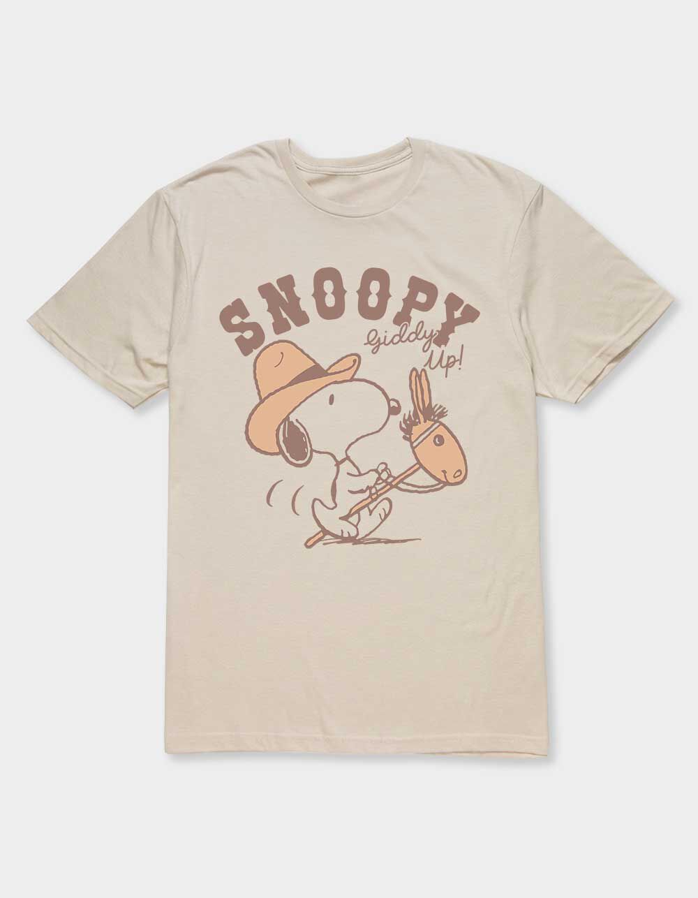 PEANUTS Snoopy Giddy Up Unisex Tee - SAND | Tillys
