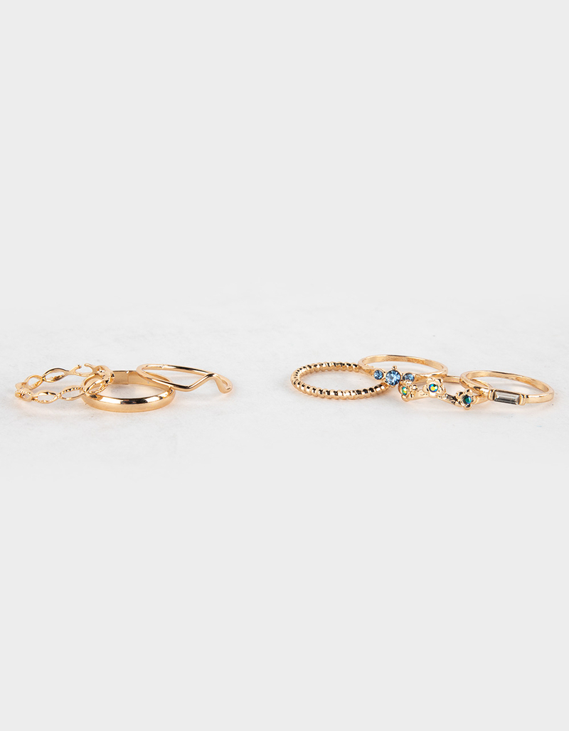 FULL TILT 7 Pack Dainty Basic Rings image number 0