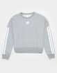ADIDAS 3 Stripes Girls Crewneck Sweatshirt image number 1
