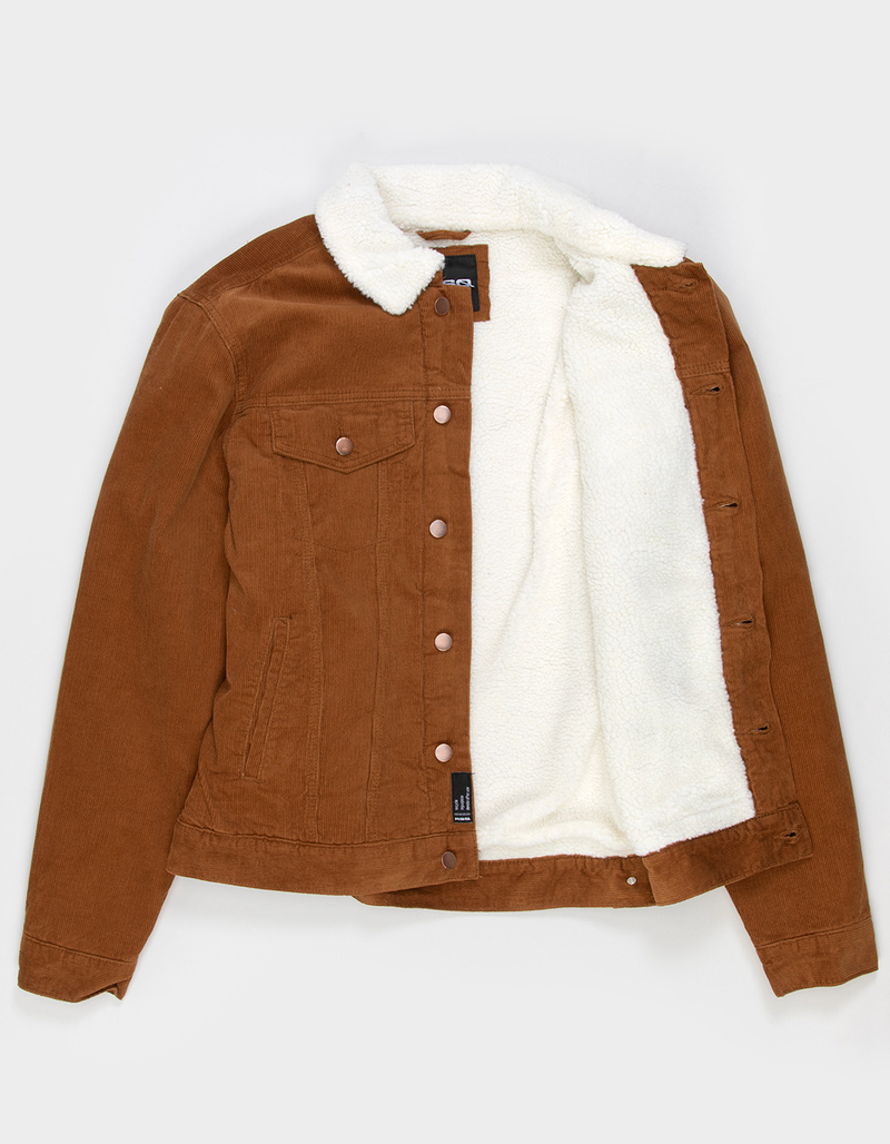 RSQ Mens Corduroy Sherpa Trucker Jacket image number 2
