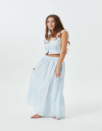 THEME NYC Bella Heart Girls Maxi Skirt Primary Image