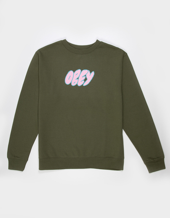 OBEY Bubble Type Mens Crewneck Sweatshirt Primary Image