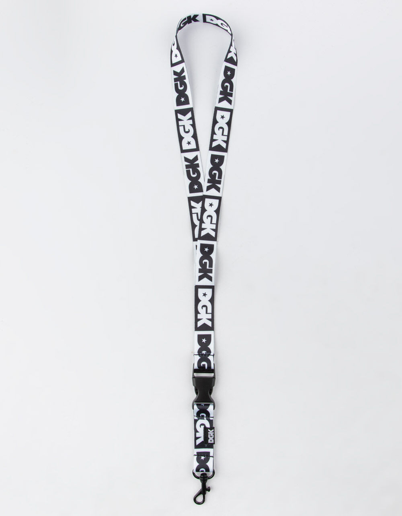 DGK Black and White Logo Lanyard image number 0