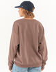 FULL TILT Essentials Womens Oversized Crewneck Sweatshirt image number 3