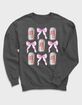 COCA-COLA Bows And Cans Grid Unisex Crewneck Sweatshirt image number 1