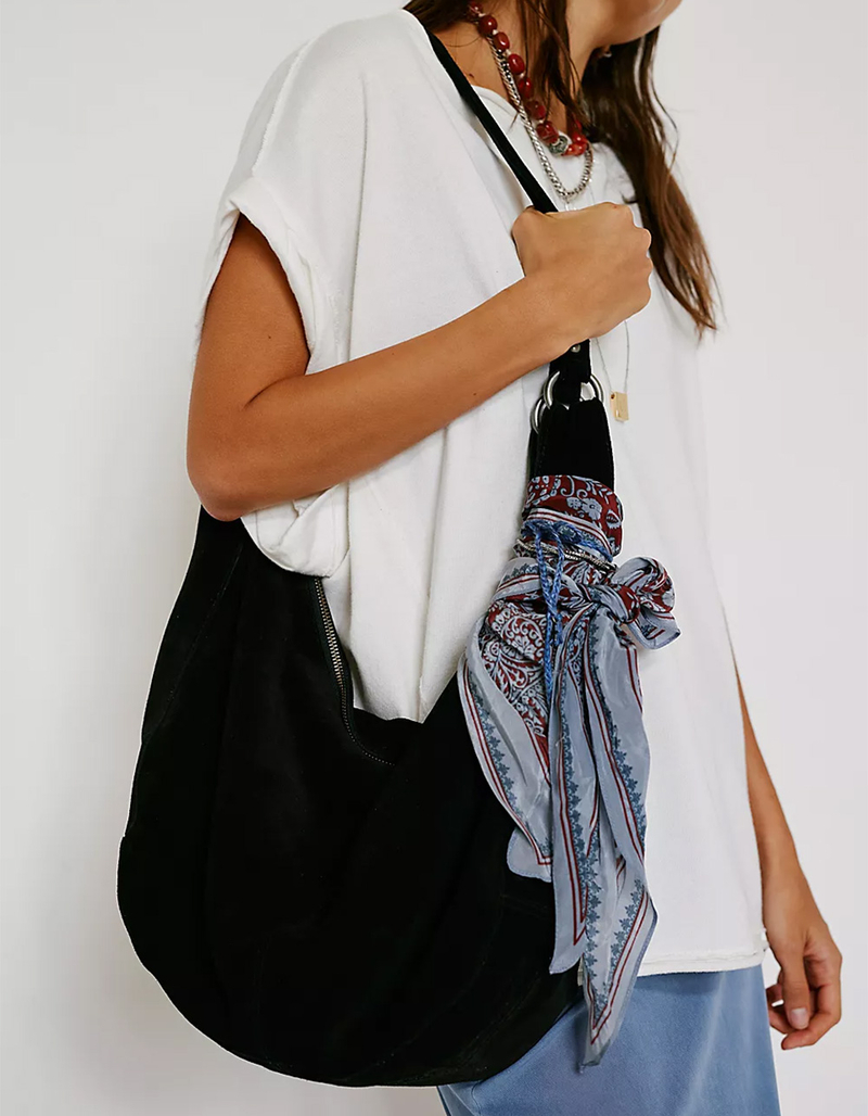 FREE PEOPLE Roma Suede Tote Bag image number 4