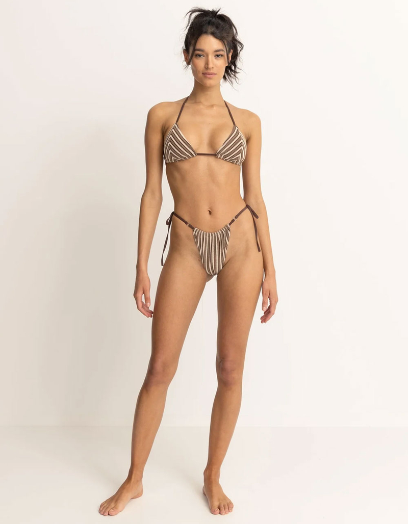 RHYTHM Terry Sands Stripe Slide Triangle Bikini Top image number 1