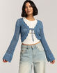 BDG Urban Outfitters Tie Front Crochet Womens Cardigan image number 1