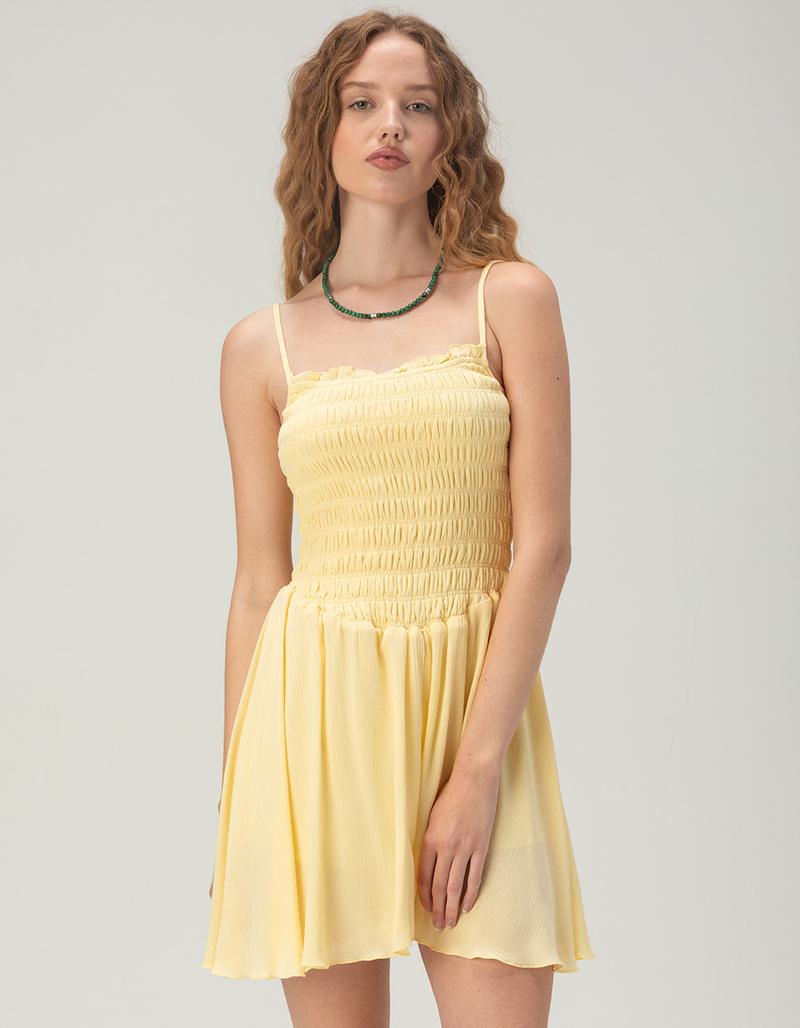 RSQ Womens Smocked Open Back Dress image number 0