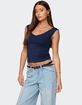 EDIKTED Angeline Wide V-Neck Top image number 4