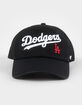 47 BRAND Los Angeles Dodgers Script '47 Clean Up Strapback Hat image number 2