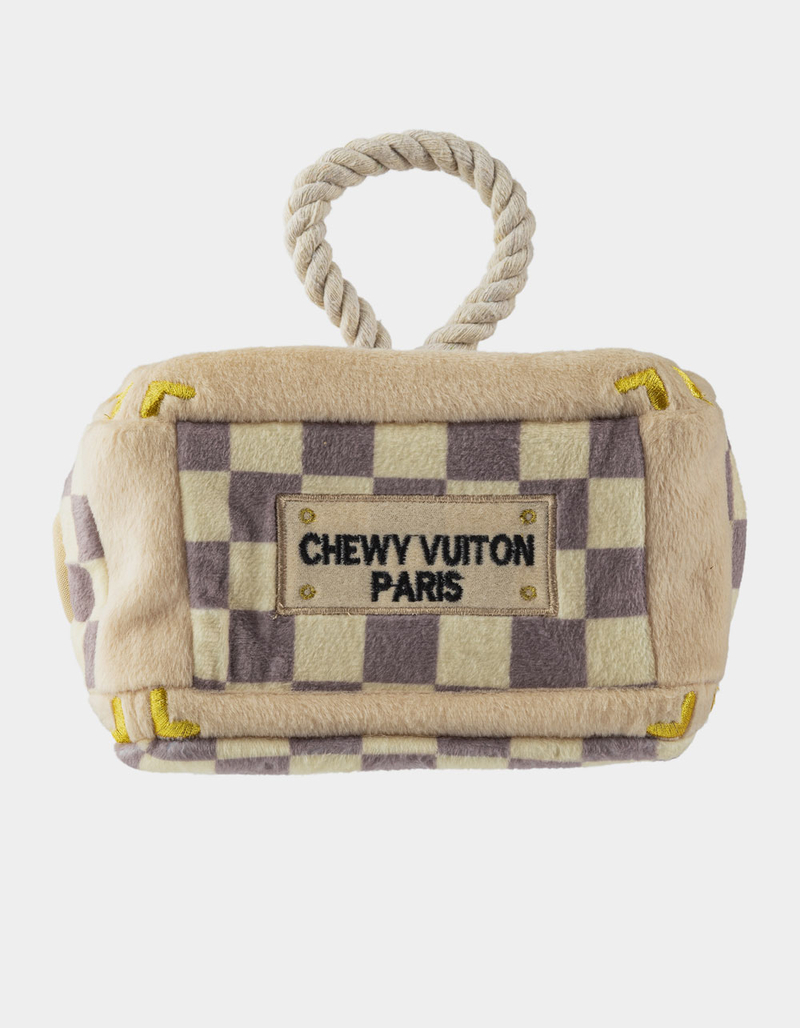 HAUTE DIGGITY DOG Checker Chewy Vuiton Trunk - Dog Activity House image number 2