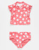 ROXY Teeny Everglow Little Girls Short Sleeve Cropped Rash Guard Set (4-6) image number 1