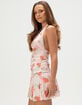 FULL TILT Womens Floral Mesh Halter Dress image number 3