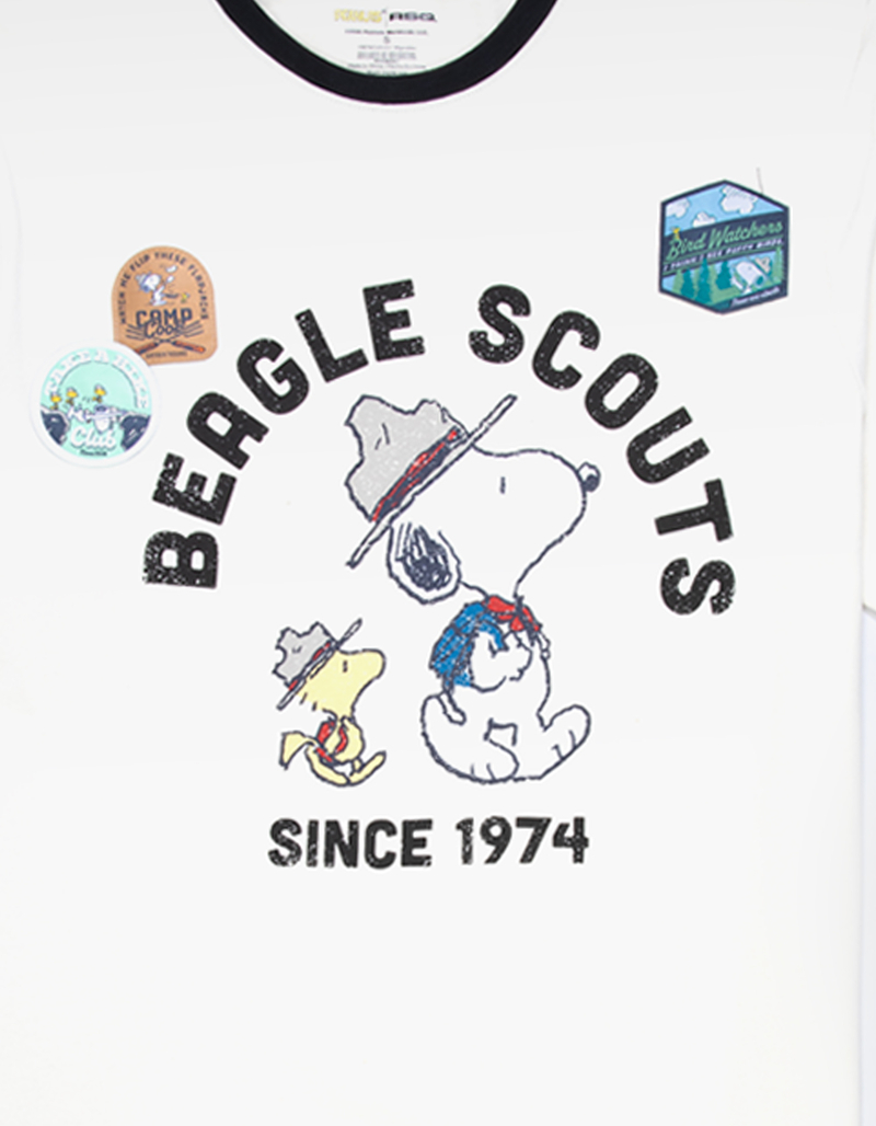 RSQ x Peanuts Patch Mens Boxy Tee image number 2