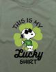 PEANUTS My Lucky Shirt Snoopy Unisex Tee image number 2