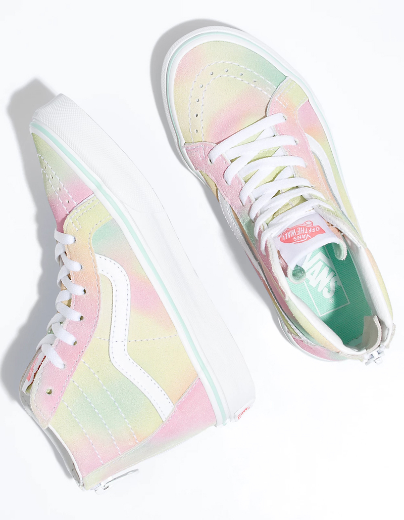 VANS Rainbow Sk8-Hi Zip Girls Shoes image number 2