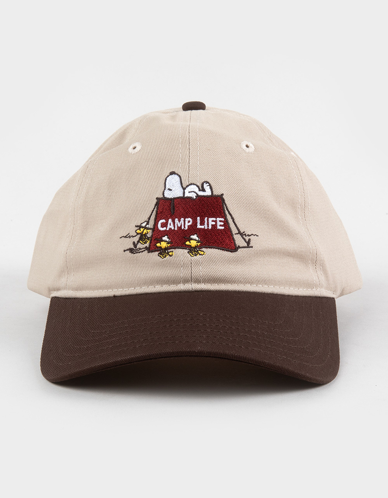 RSQ x Peanuts Camp Life Womens Strapback Dad Hat image number 1