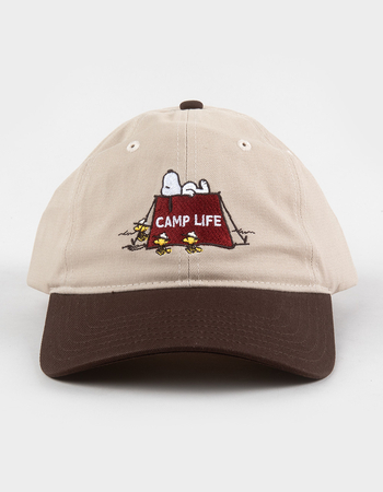 RSQ x Peanuts Camp Life Womens Strapback Dad Hat Alternative Image
