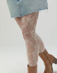 MEMOI Floral Net Womens Nylon Sheer Tights image number 1