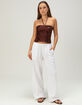 WEST OF MELROSE Womens Sequin Halter Top image number 5