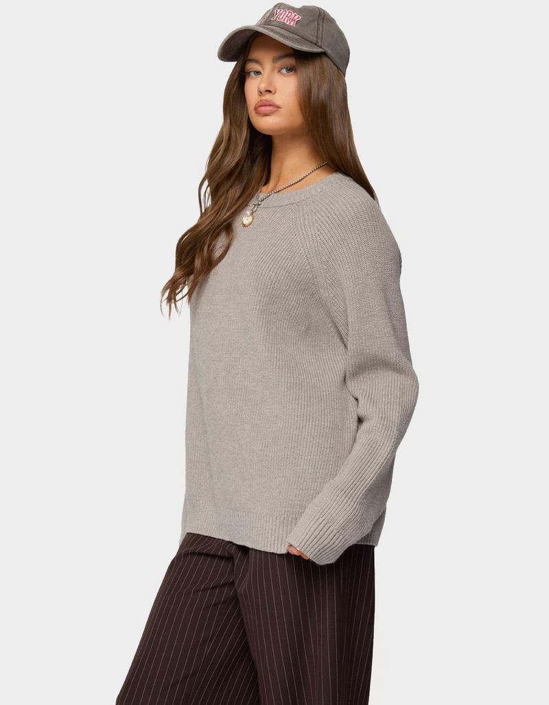 EDIKTED Lavonne Oversized Knit Raglan Sweater image number 1