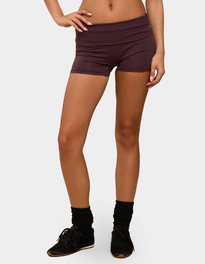 EDIKTED Soraia Foldover Biker Shorts image number 0