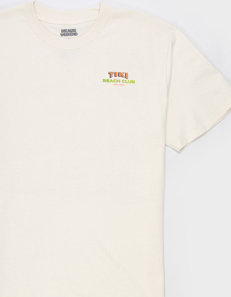 BECAUSE WEEKEND Tiki Mens Tee image number 3