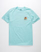 VISSLA Adios Sunset Light Blue Mens T-Shirt image number 2