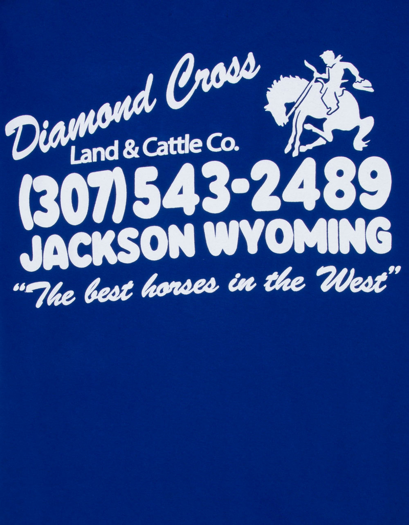 DIAMOND CROSS RANCH Retro Address Mens Tee image number 2