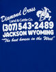 DIAMOND CROSS RANCH Retro Address Mens Tee image number 3