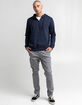 RSQ Mens Navy 1/4 Zip Hoodie image number 5