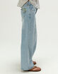 RSQ Girls Low Rise Floral Embroidered Wide Leg Jeans image number 5
