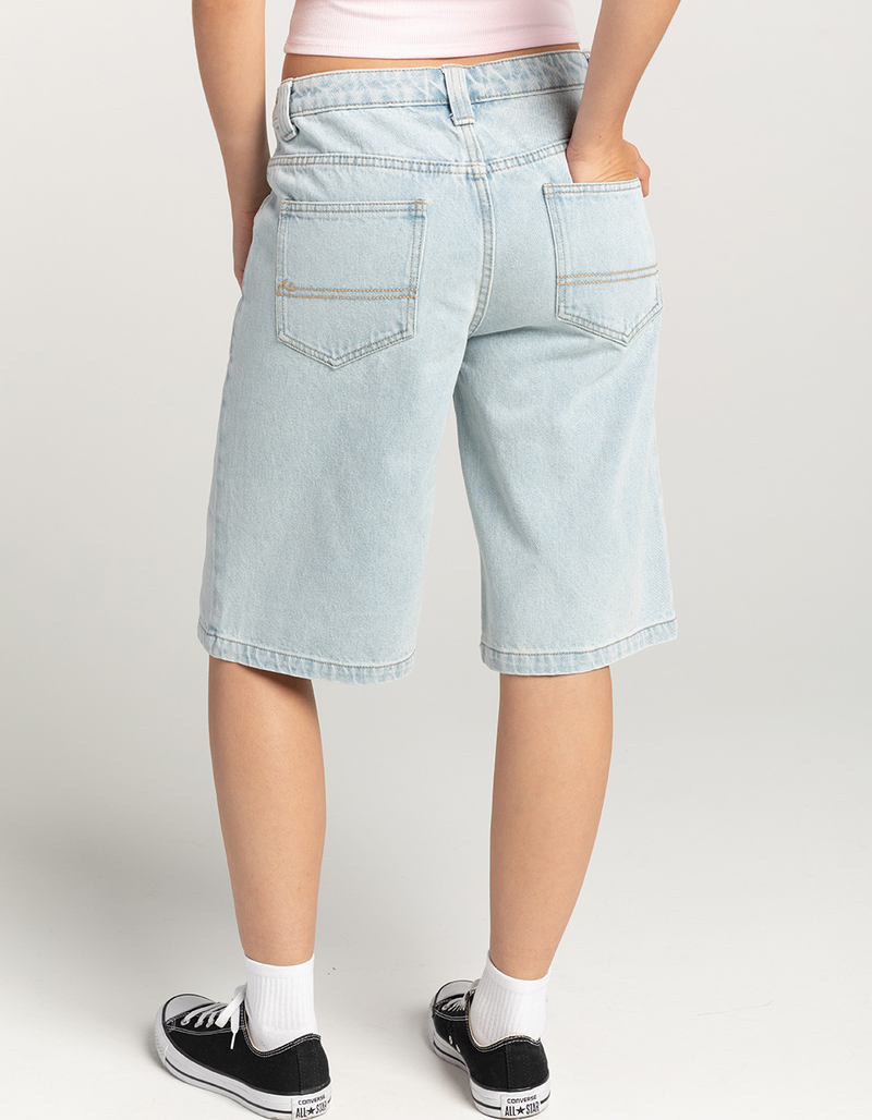 RUSTY Low Rise Wide Leg Womens Denim Jorts image number 3
