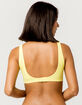 FULL TILT Seamless V-Neck Yellow Bralette image number 3