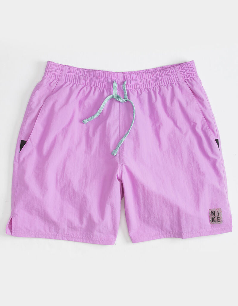 NIKE Icon Solid Mens Lavender Volley Shorts - LAVEN - 390807763
