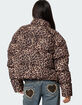EDIKTED Dalya Leopard Printed Puffer Jacket image number 5