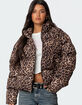 EDIKTED Dalya Leopard Printed Puffer Jacket image number 1
