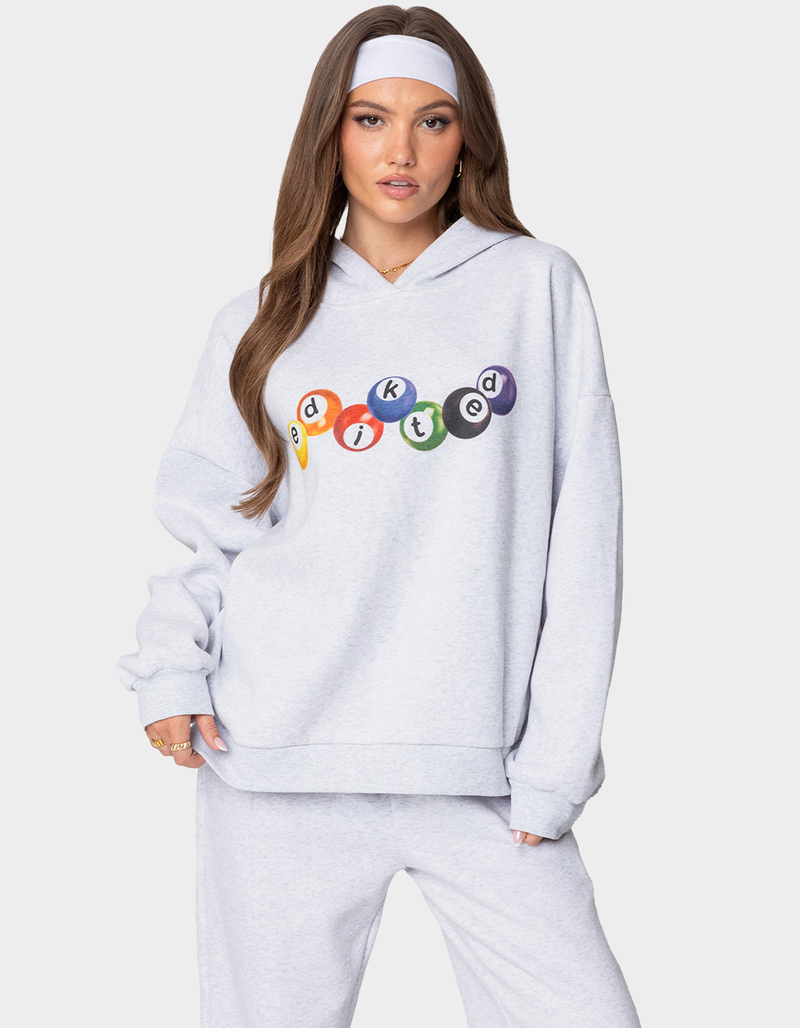 EDIKTED Billiard Oversized Hoodie image number 0
