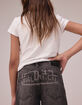 VON DUTCH Girls High Rise Patch Wide Leg Jeans image number 5